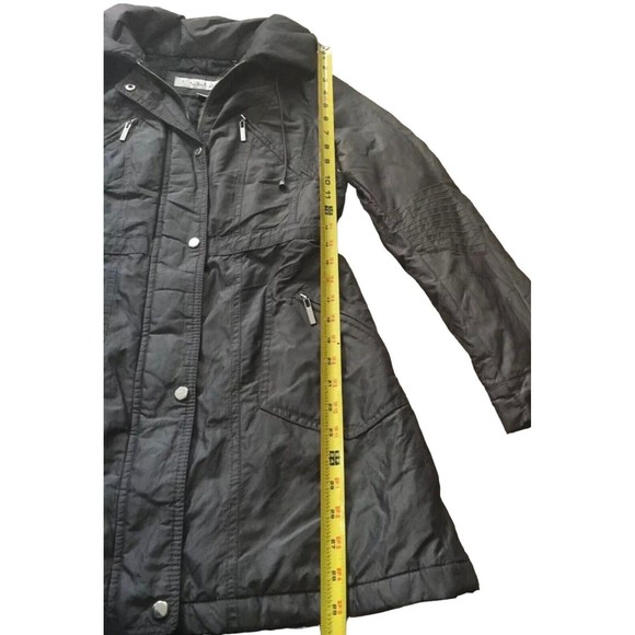 Laundry Shelli Segal Womens Coat Double Zip Adjustable Collar XS - Picture 12 of 12